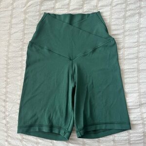 Aerie Offline Green Crossover Bike Shorts